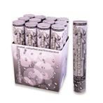 Confetti kanon 30 cm Zilver kleurvast BV per stuk, Verzenden, Nieuw, Feestartikel