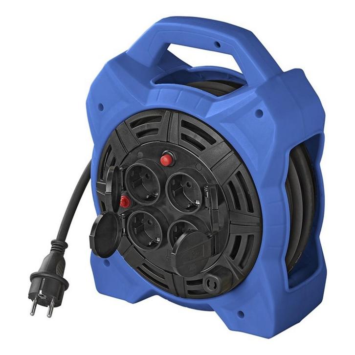 ProPlus Kabelhaspel - 4 aansluitingen - 15 meter - 18W LE..., Doe-het-zelf en Verbouw, Elektra en Kabels, Nieuw, Ophalen of Verzenden