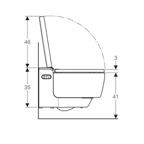 Douche WC Geberit AquaClean Mera Classic met Geurafzuiging, Doe-het-zelf en Verbouw, Sanitair, Ophalen of Verzenden