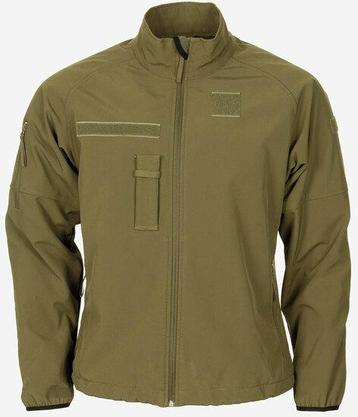 KL landmacht Softshell jas, khaki groen beschikbaar voor biedingen