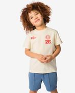 HEMA Kinder T-shirt voetbal ecru van €7.99 voor €2.39 sale, Verzenden, Nieuw
