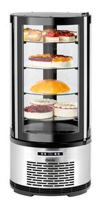Bartscher Gebaksvitrine | 100L | Ronde Vitrine | Zwart/Grijs, Ophalen of Verzenden, Nieuw