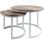 Salontafel Bart Wit - Set van 2, Huis en Inrichting, Tafels | Salontafels, Verzenden, Nieuw