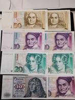 Duitsland. - 8 banknotes - 180 Deutsche Mark - various dates, Postzegels en Munten