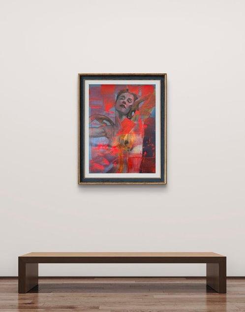 Cristian Mesa Velázquez - Éxtasis en Ruido Rojo, Antiek en Kunst, Kunst | Schilderijen | Modern