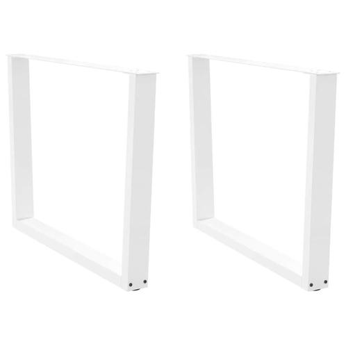 vidaXL Eettafelpoten 2 st V-vormig 100x(72-73,3) cm staal, Huis en Inrichting, Tafelonderdelen, Nieuw, Verzenden