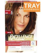 L'OREAL EXCELLENCE CREME 6 DONKERBLOND HAARVERF TRAY 3 X 1.., Verzenden, Nieuw