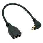 Mini HDMI - HDMI adapter - 90° haaks naar beneden, Audio, Tv en Foto, Overige Audio, Tv en Foto, Nieuw, Ophalen of Verzenden