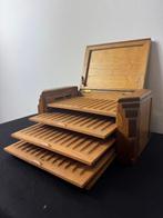 Sigarendoos - Antieke Amsterdamse School Art Deco Houten