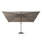 Challenger T1 premium zweefparasol 400x300 cm havanna met, Tuin en Terras, Ophalen of Verzenden, Nieuw