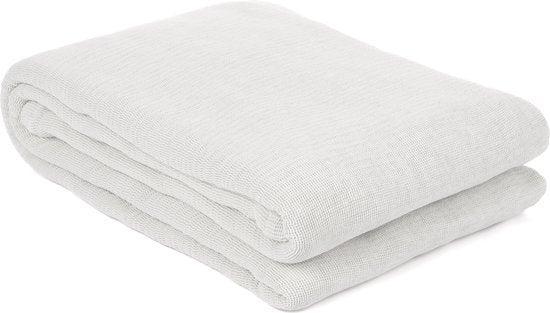 2dekans | Gele ICA bedsprei - Helder Wit - 270 x 260 cm, Huis en Inrichting, Slaapkamer | Beddengoed, Zo goed als nieuw, Ophalen of Verzenden