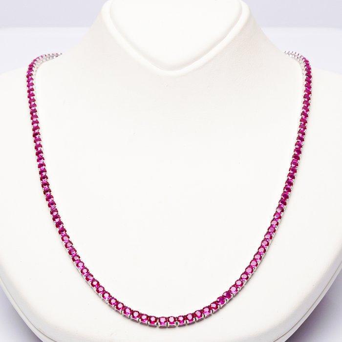 Zonder Minimumprijs - Halsketting Zilver - 12.00ct. tw., Sieraden, Tassen en Uiterlijk, Kettingen