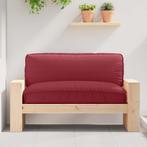 vidaXL Palletkussen voor zitting Wijnrood 120 x 80 x 12 cm, Huis en Inrichting, Woonaccessoires | Kussens, Verzenden, Nieuw