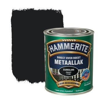 Hammerite Metaallak Zwart Z260 Zijdeglans 750 ml, Doe-het-zelf en Verbouw, Verf, Beits en Lak, Nieuw, Ophalen of Verzenden