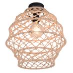 Bruine plafondlamp landelijk, Liduina, Ophalen of Verzenden, Nieuw, Metaal, Landelijk