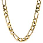 Gouden figaro collier 61 cm 14 krt, Sieraden, Tassen en Uiterlijk, Verzenden, Zo goed als nieuw, Goud, Goud