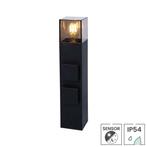 Buitenstopcontact op zuil Oslo | Schemersensor | E27 fitting, Verzenden, Nieuw