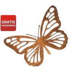 Tuindecoratie metalen vlinder xl 68 cm, Tuin en Terras, Tuinwanddecoratie, Verzenden, Nieuw
