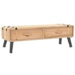 vidaXL Tv-meubel 110x33x35 cm massief vurenhout, 100 tot 150 cm, Verzenden, Nieuw, Minder dan 100 cm