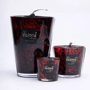 Victoria with love - Dots rood, Huis en Inrichting, Woonaccessoires | Kandelaars en Kaarsen, Ophalen of Verzenden
