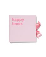 HEMA Fotoboek met strik 24x24.5 linnen roze, Verzenden, Nieuw