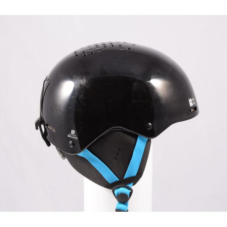 49 50 51 52 53 skihelm/snowboardhelm SALOMON BRIGADE, Black/, Sport en Fitness, Skiën en Langlaufen, Gebruikt, Verzenden