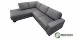 Refurbished 4-zits hoekbank grijs met 6 mnd garantie!, 250 tot 300 cm, Hoekbank, Zo goed als nieuw, Vierpersoons of meer