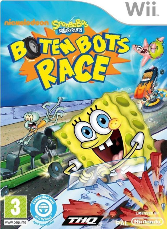 Spongebob SquarePants Boten Bots Race (Wii Games), Spelcomputers en Games, Games | Nintendo Wii, Zo goed als nieuw, Ophalen of Verzenden