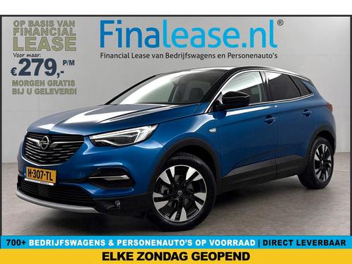 Opel Grandland X 1.2 Turbo Ultimate Pano View LED Carplay, Auto's, Opel, Lease, Automaat, SUV of Terreinwagen, Benzine, Blauw