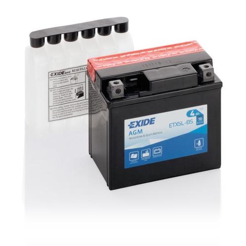 Exide AGM 12V accu | ETX5L-BS | 12V 4Ah, Auto-onderdelen, Accu's en Toebehoren, Ophalen of Verzenden