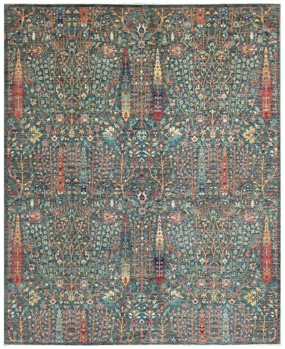 Handgeknopt designer tapijt – Zeer fijn – levensboom-motief, Huis en Inrichting, Stoffering | Tapijten en Kleden