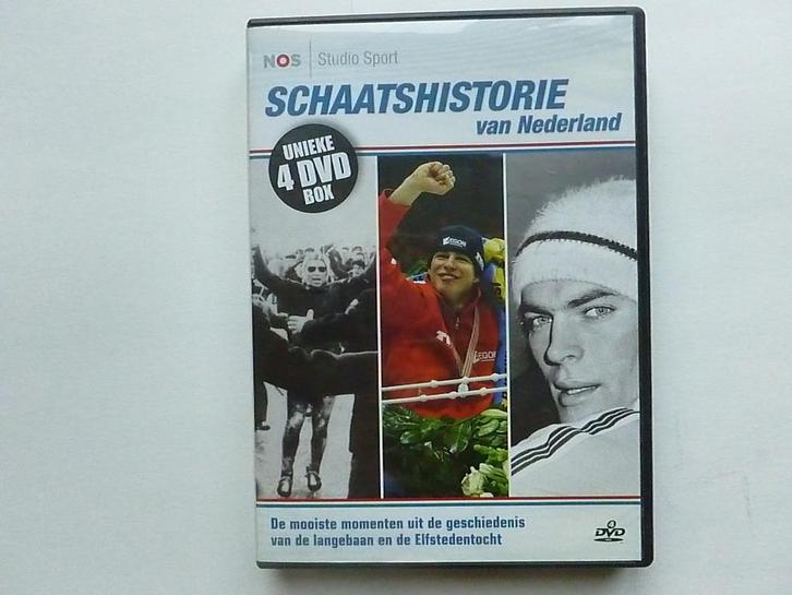 Schaatshistorie van Nederland - NOS Studio Sport (4 DVD), Cd's en Dvd's, Dvd's | Documentaire en Educatief, Zo goed als nieuw