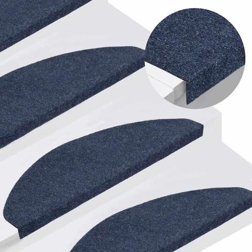 vidaXL Trapmatten zelfklevend 30 st 65x22,5x3,5 cm blauw, Doe-het-zelf en Verbouw, Ladders en Trappen, Nieuw, Verzenden