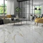 Vloertegel/Wandtegel Wit 60x120cm (Muurtegels), 60 cm of meer, Nieuw, Ophalen of Verzenden, 10 m² of meer