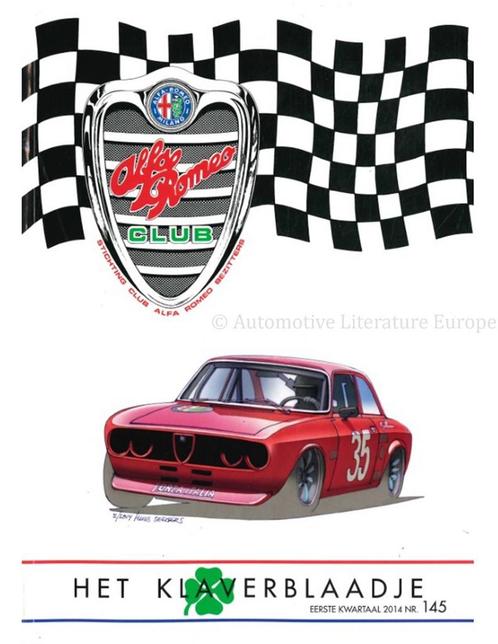 2014 ALFA ROMEO CLUB HET KLAVERBLAADJE 145 NEDERLANDS, Boeken, Auto's | Folders en Tijdschriften, Alfa Romeo