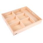 TickiT - Houten sorteerbak (7 vakken), Nieuw