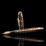 Conklin - Chevron Nozac 5M red and silver - Vulpen, Nieuw