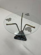 Salontafel - Glas, Marmer, Messing, Huis en Inrichting, Nieuw