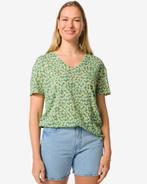 HEMA Dames t-shirt Evie met linnen multi, Verzenden, Nieuw