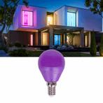 Kogellamp E14 paars | kleine fitting LED lamp 4W=30W gloeila, Verzenden, Nieuw