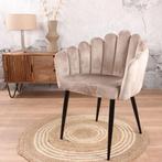 Eetkamerstoel  Velvet Champagne - Armstoel Champagne  -, Huis en Inrichting, Stoelen, Ophalen of Verzenden, Nieuw