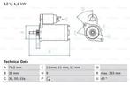 Startmotor / Starter VOLKSWAGEN TRANSPORTER T4 (2.0), Auto-onderdelen, Motor en Toebehoren, Ophalen of Verzenden, Nieuw