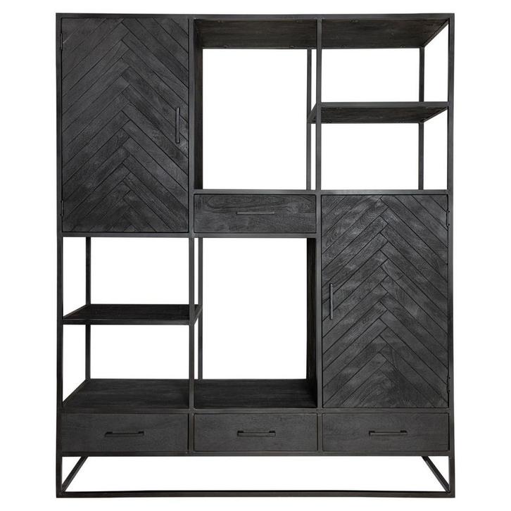 Vakkenkast New York - 160cm, Huis en Inrichting, Kasten | Boekenkasten