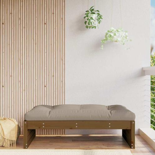 vidaXL Tuinvoetenbank 120x80 cm massief grenenhout, Tuin en Terras, Tuinsets en Loungesets, Nieuw, Verzenden