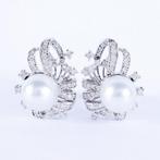 Oorbellen - 14 karaat Witgoud - 15.58ct. tw. Diamant, Nieuw