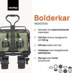 2dekans | Novitaa Bolderkar Opvouwbaar - Sterk Frame -, Ophalen of Verzenden, Gebruikt