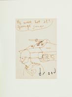 Herman Brood | Originele Tekening: Oorlog, Antiek en Kunst, Kunst | Tekeningen en Foto's, Verzenden