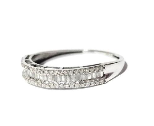 Zonder Minimumprijs - Ring - 18 karaat Witgoud - 0.50ct. tw., Sieraden, Tassen en Uiterlijk, Ringen