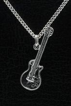 Zilveren Gibson electrische gitaar ketting hanger, Verzenden, Nieuw