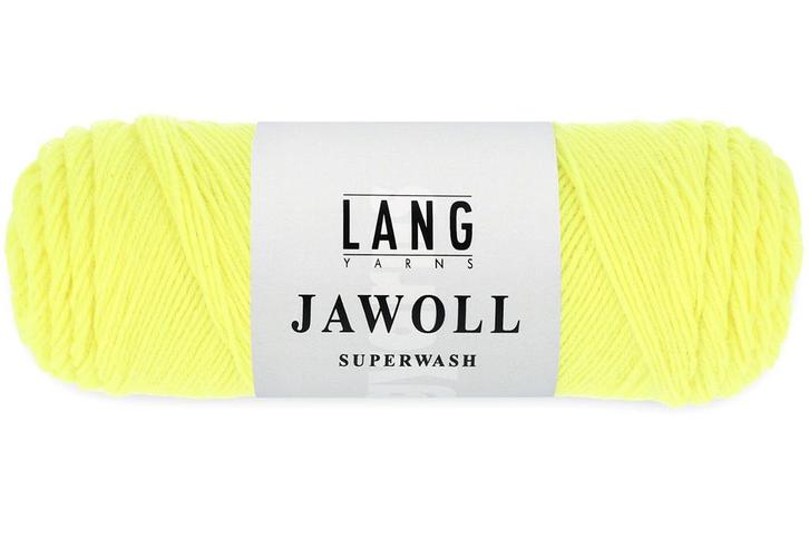 Lang Yarns Jawoll Superwash - 313 neon geel - Sokkenwol Ga, Hobby en Vrije tijd, Breien en Haken, Ophalen of Verzenden